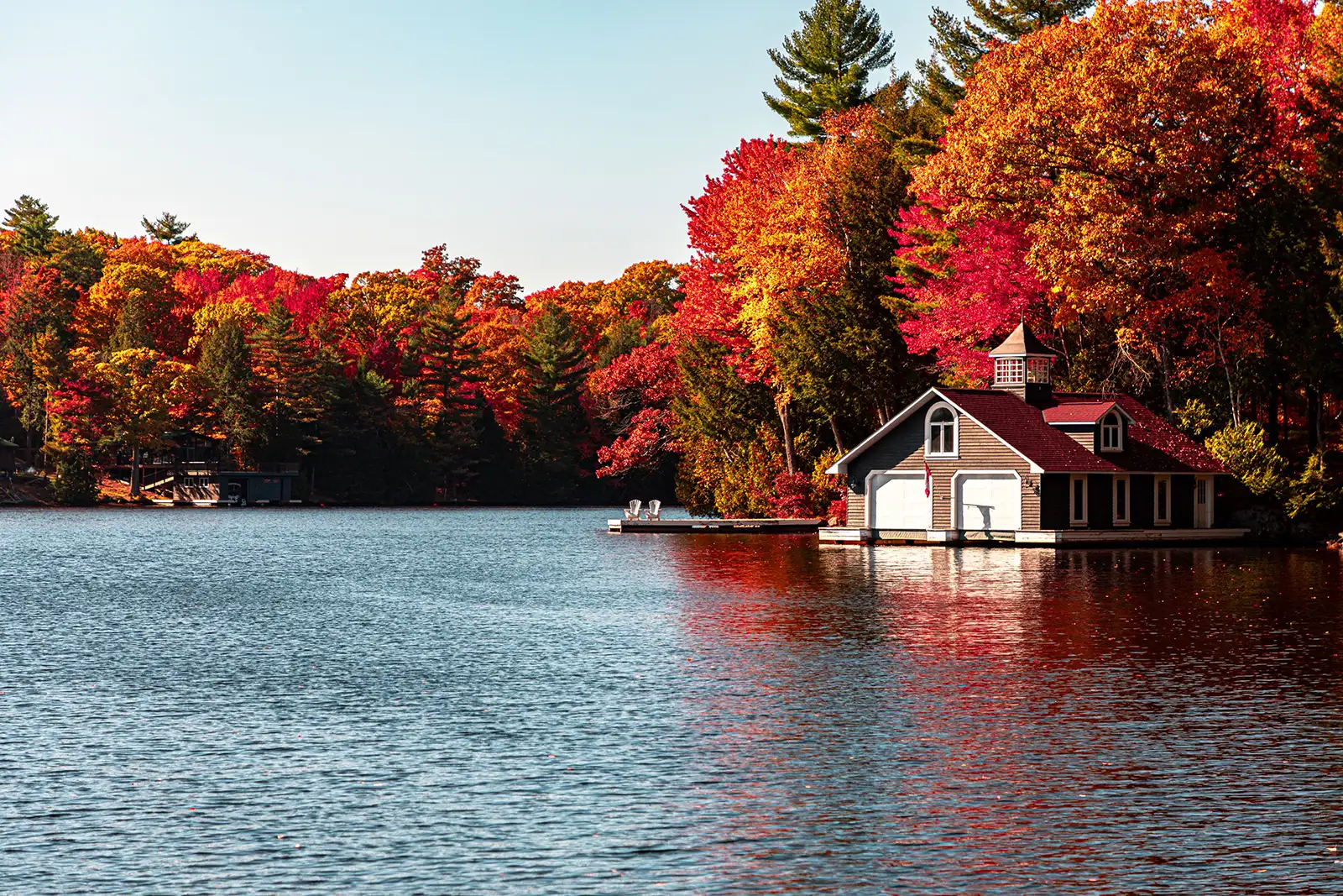 muskoka A scenic lakeside view in Muskoka, an ideal backdrop for cottage-country weddings.